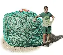 Profi-Rundballenheunetz Titan ! mit Doppelnaht ! 45mm Masche - eXtraStark 6mm Gewebe - eXtraGroß 2m x 1,8m
