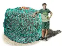 60mm XXL Profi-Rundballenheunetz Titan - doppelt vernäht  - eXtraStark 6mm Gewebe - eXtraGroß 200cmØx180cm/h - bis190cm Rundballen