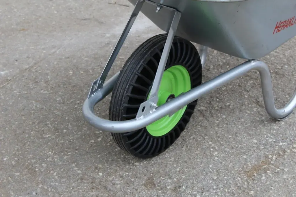 Schubkarrenrad Vollgummi 400/100/20 mm mit 2x Kugellager und Metallfelge