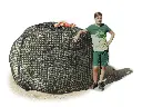 45mm XXL-Ultra-7mm-Profi-Rundballenheunetz Titan- UltraStark 7mm Gewebe - eXtraGroß 1,6x1,6x1,8m
