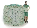 Profi-Rundballenheunetz Titan ! mit Doppelnaht ! -100mm Maschenweite eXtraStark 6mm Gewebe - eXtraGroß 2m x 1,8m
