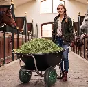 Luft-Zweirad Schiebetruhe Herakles 220l Luft-Räder Garten-Stall