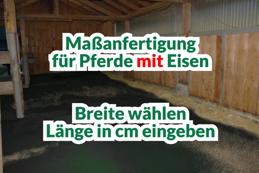 WieWiese *Soft&Comfort* SET (Deckbelag + Drainbelag + Softbag)  Länge ist Bestellmenge in cm * Breite wählen (Pferde mit Eisen) -Pferdebett selber bauen