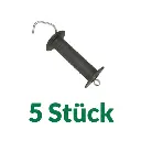 Torgriff "schwarz" mit Zugfeder 5 Stk