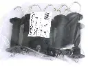 Torgriff "schwarz" mit Zugfeder 10 Stk Set