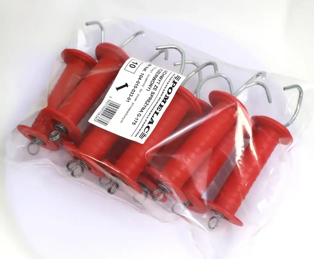Torgriff "Rot" mit Zugfeder 10 Stk