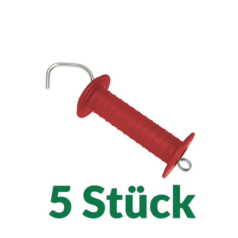 Torgriff "Rot" mit Zugfeder 5 Stk