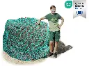 60mm Öko-Tex L Profi-Rundballenheunetz Titan - 6mm Gewebe - 170cmØx160cm/h - 160cm Rundballen (Made in EU-Ökotex)