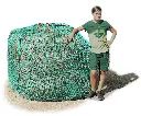 35mm S Profi-Rundballenheunetz Titan - doppelt vernäht - 6mm Gewebe - 150cmØx150cm/h - bis140cm Rundballen