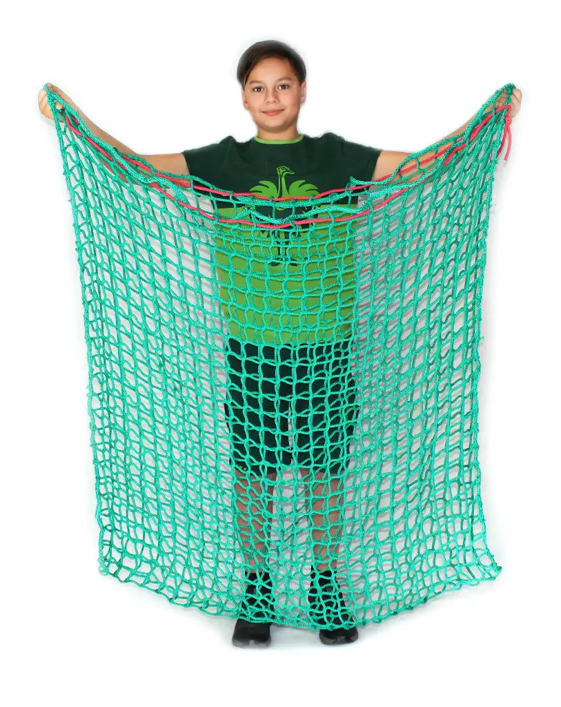 Heunetz Box 45mm 16kg Heu "120x120cm" Titan - 45mm Maschenweite - 6mm Gewebe