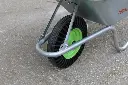 Schubkarrenrad Vollgummi 400/100/20 mm mit 2x Kugellager und Metallfelge